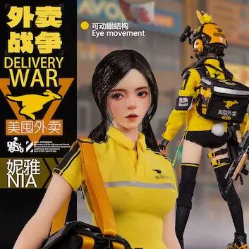 Pre-order 1/6 YMTOYS YMT109 Takeout Delivery Girl Nia Action Figure