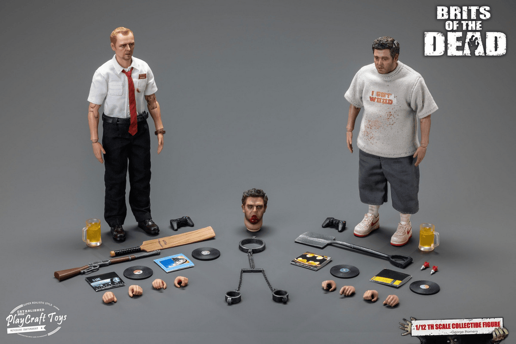 In-stock 1/12 Play Craft Toys Shaun & Ed Action Figure (PC001 / PC002 / PC003)