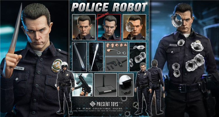 Pre-order 1/6 Present Toys SP62 Police Robot Action Figure