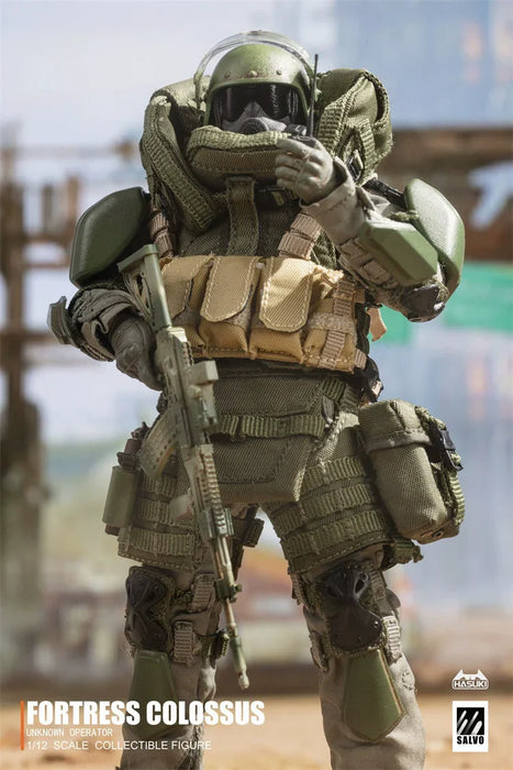 In-stock 1/12 Hasuki SA02 Black Ops NO.2 Fortress Colossus Action Figure