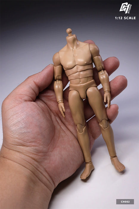 In-stock 1/12 CH002 Male Body with extra waist articulation