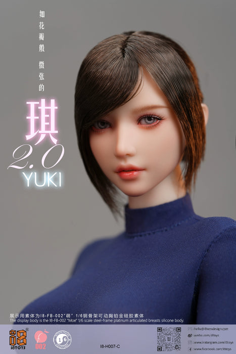 Pre-order 1/6 i8TOYS H007A Yuki 2.0 Female Head Sculpt W/ Adjustable Eyes