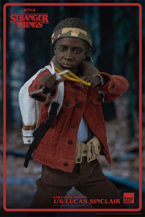 In-stock 1/6 ThreeZero 3Z0318 Stranger Things Lucas Sinclair Action Figure