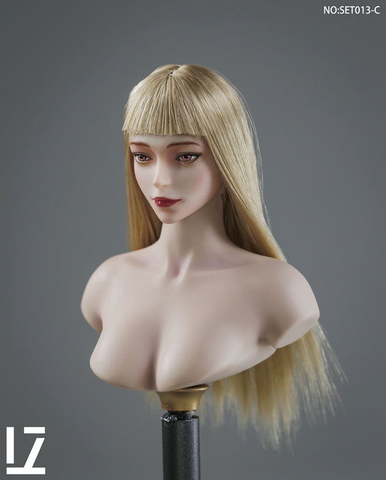 In-stock 1/6 LZTOYS SET013 Fei'er Female head sculpt H#pale