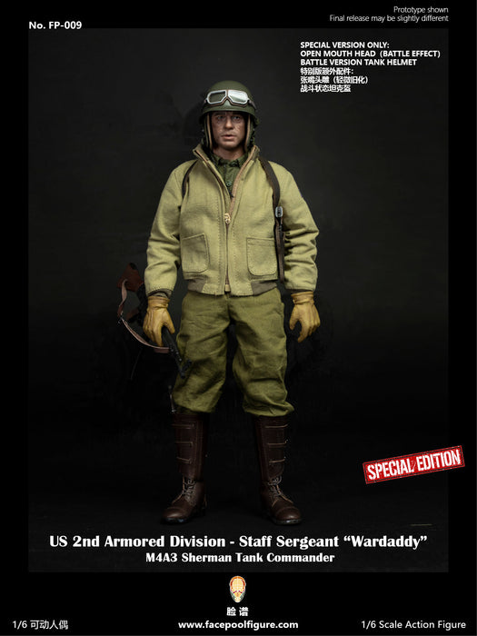 In-stock 1/6 Facepool FP009 2nd Armored Division Staff Sergeant Action Figure