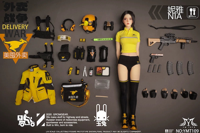 Pre-order 1/6 YMTOYS YMT109 Takeout Delivery Girl Nia Action Figure