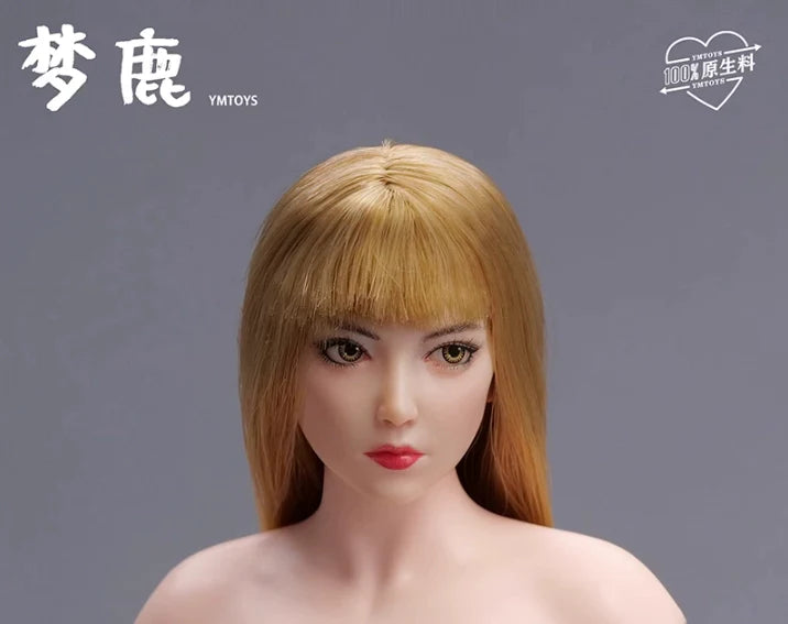In-stock 1/6 YMTOYS YMT107 Meng Lu Female Head Sculpt H#pale