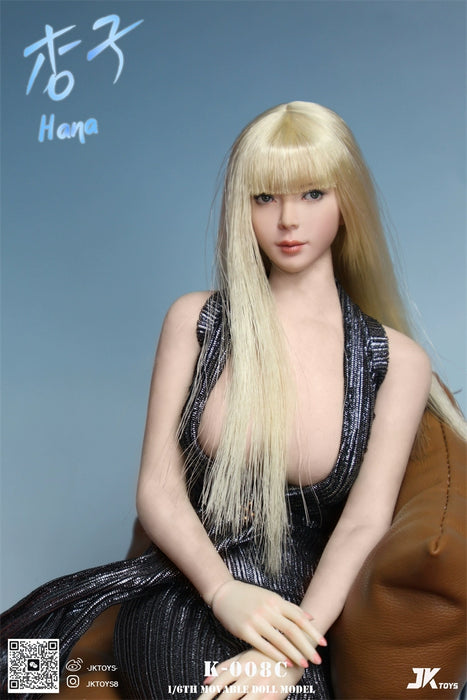 Pre-order 1/6 JKTOYS K-008 Hana Female Head Sculpt