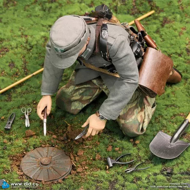 In-stock 1/6 DID D80180 WWII German WH Mine Detector – Jürgen Neumann