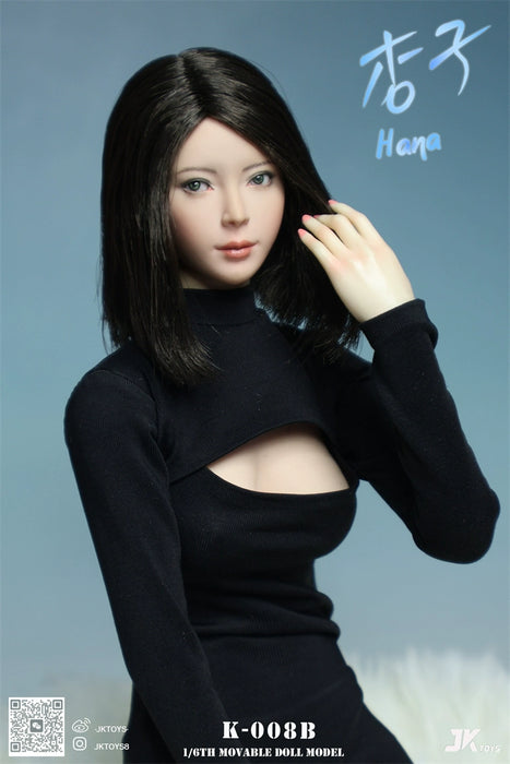 Pre-order 1/6 JKTOYS K-008 Hana Female Head Sculpt