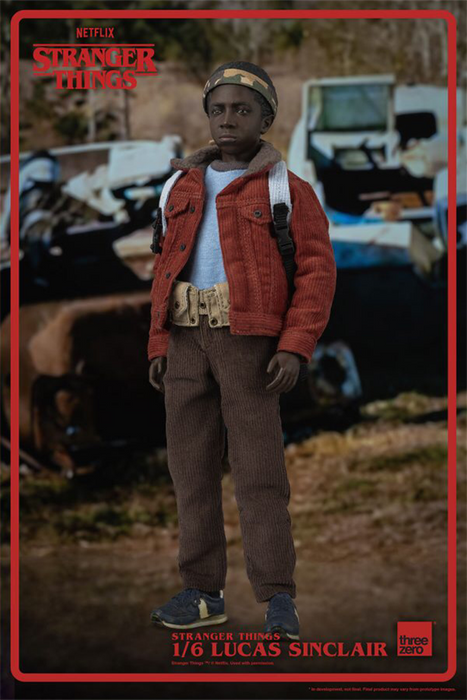 In-stock 1/6 ThreeZero 3Z0318 Stranger Things Lucas Sinclair Action Figure