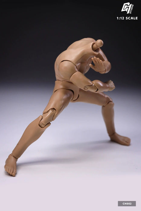 In-stock 1/12 CH002 Male Body with extra waist articulation