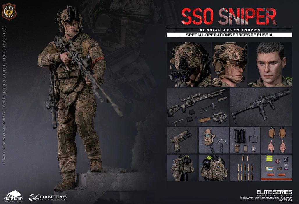 Pre-order 1/6 DAMTOYS 78108 SPECIAL OPERATIONS FORCES OF RUSSIA (SSO) SNIPER