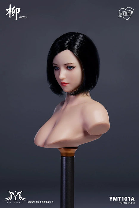 In-stock 1/6 YMTOYS YMT101 Liu Female Head Sculpt H#pale