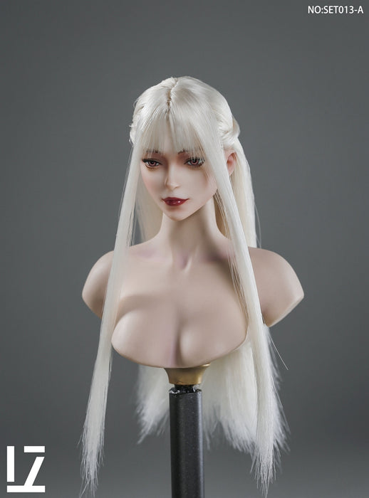 In-stock 1/6 LZTOYS SET013 Fei'er Female head sculpt H#pale