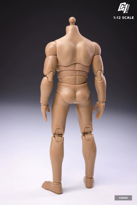 In-stock 1/12 CH002 Male Body with extra waist articulation