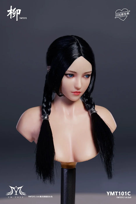 In-stock 1/6 YMTOYS YMT101 Liu Female Head Sculpt H#pale