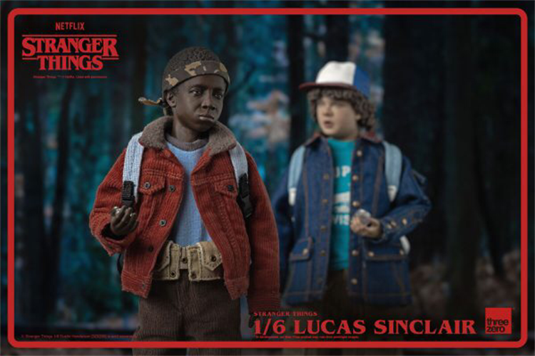 In-stock 1/6 ThreeZero 3Z0318 Stranger Things Lucas Sinclair Action Figure