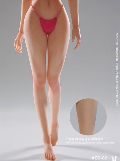 In-stock 1/6 Verycool VCD02 Seamless Female Body Mid Bust (Undetachable Feet)