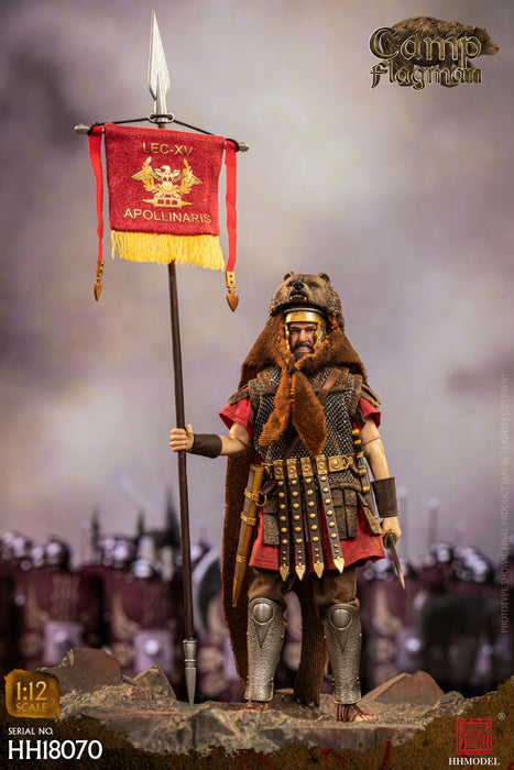 In-stock 1/12 HHMODEL Imperial Legion - Rome Camp flagman HH18070 / HH18071