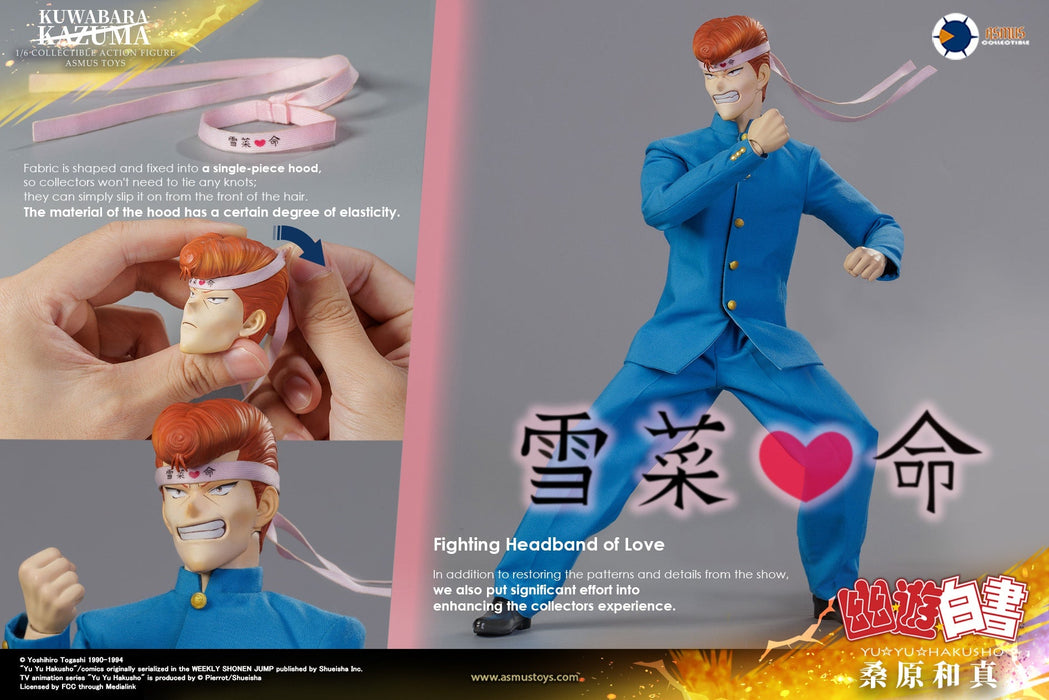 In-stock 1/6 ASMUS TOYS YUYU004A Yu Yu Hakusho Kazuma Kuwabara Figure