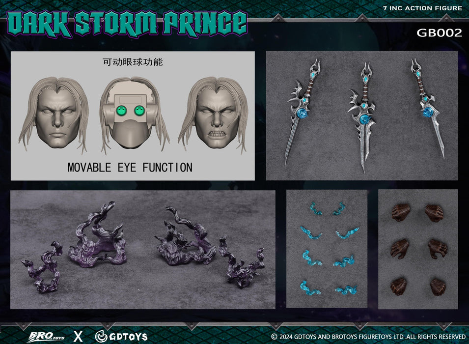 In-stock  GDTOYS X BROTOYS GB002 Dark Storm Prince 7 inch