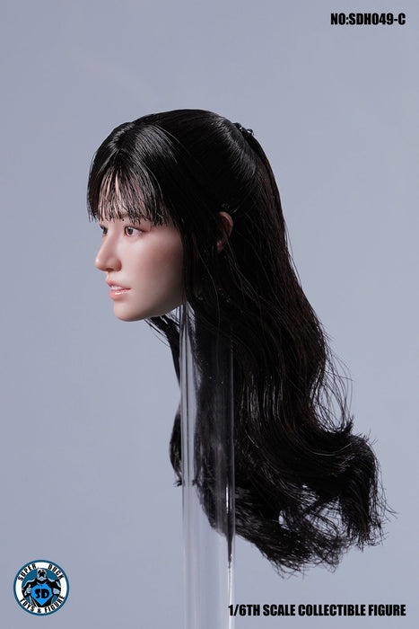 In-stock 1/6 SUPER DUCK SDH049 Asian Female Head Sculpt H#Suntan