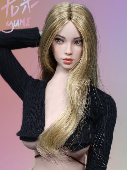 In-stock 1/6 JKTOYS K-006 Yumi Female Head Sculpt