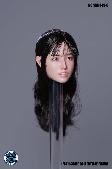 In-stock 1/6 SUPER DUCK SDH049 Asian Female Head Sculpt H#Suntan