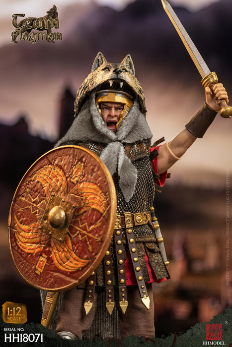In-stock 1/12 HHMODEL Imperial Legion - Rome Camp flagman HH18070 / HH18071