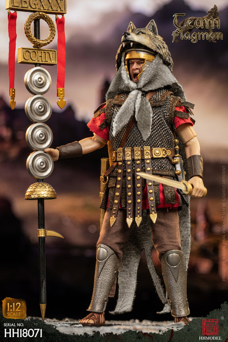 In-stock 1/12 HHMODEL Imperial Legion - Rome Camp flagman HH18070 / HH18071