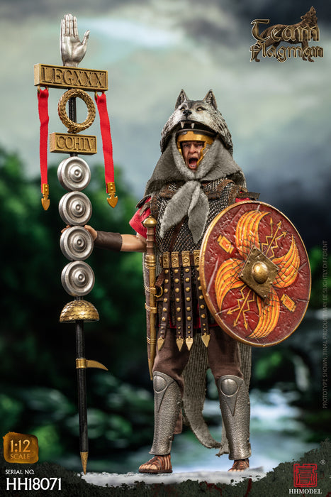 In-stock 1/12 HHMODEL Imperial Legion - Rome Camp flagman HH18070 / HH18071