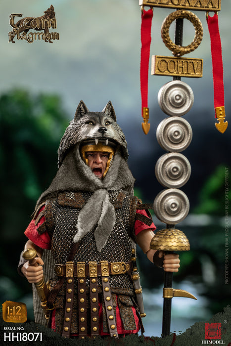 In-stock 1/12 HHMODEL Imperial Legion - Rome Camp flagman HH18070 / HH18071