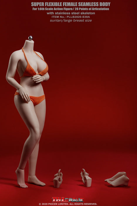 In-stock 1/6 TBLeague PLLB2020-S38 PLLB2020-S39 Plus Size Body W/ Head (Censored)