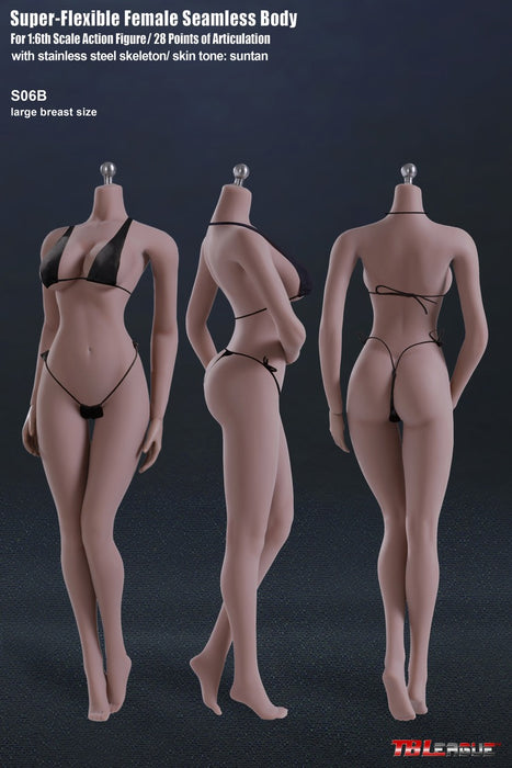 In-stock 1/6 TBLeague Phicen Standard S04B S06B Large Bust Seamless Female Body (Censored)