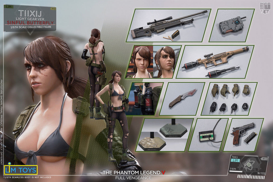 Pre-order 1/6 Scale LIMTOYS TIIXIJ GUILTY BUTTERFLY VER. (No body) Quiet B Deluxe