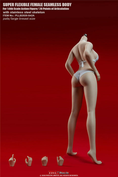 In-stock 1/6 TBLeague European Female Seamless Body Undetachable Feet S42A S43A (Censored)