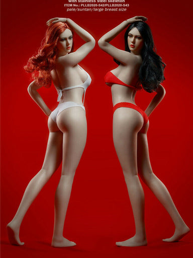 In-stock 1/6 TBLeague European Female Seamless Figure Undetachable Feet S42 S43 (w/head) (Censored)
