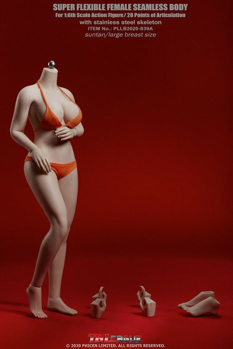 In-stock 1/6 TBLeague PLLB2020-S38 PLLB2020-S39 Plus Size Body W/ Head (Censored)