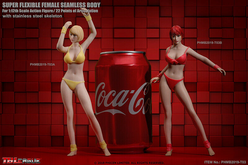 In-stock 1/12 TBLeague Female Seamless Body PHMB2019-T03 (Censored)