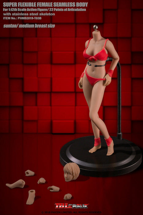 In-stock 1/12 TBLeague Female Seamless Body PHMB2019-T03 (Censored)