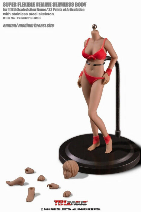 In-stock 1/12 TBLeague Female Seamless Body PHMB2019-T03 (Censored)
