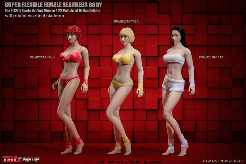 In-stock 1/12 TBLeague Female Seamless Body PHMB2019-T03 (Censored)