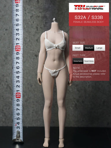 In-stock 1/6 TBLeague Long Legs & Slim Shoulder Seamless Body S32A S33B