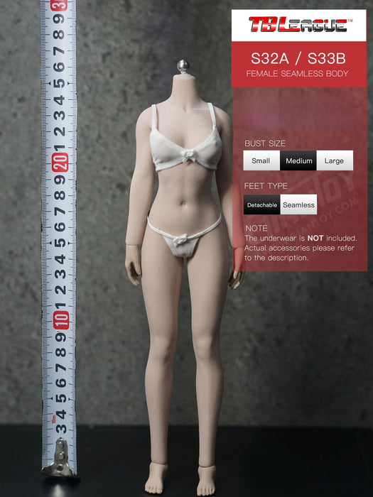 In-stock 1/6 TBLeague Long Legs & Slim Shoulder Seamless Body S32A S33B (Censored)