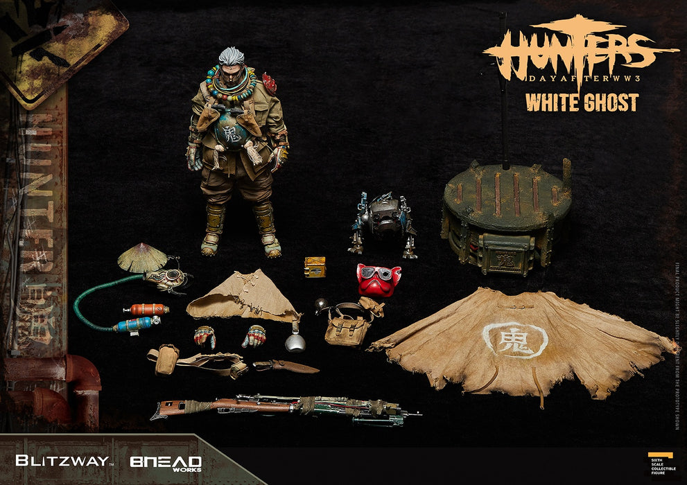 In-stock 1/6 Blitzway BW-UMS 11801 White Ghost Action Figure