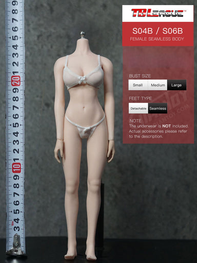 In-stock 1/6 TBLeague Phicen Standard S04B S06B Large Bust Seamless Female Body (Censored)