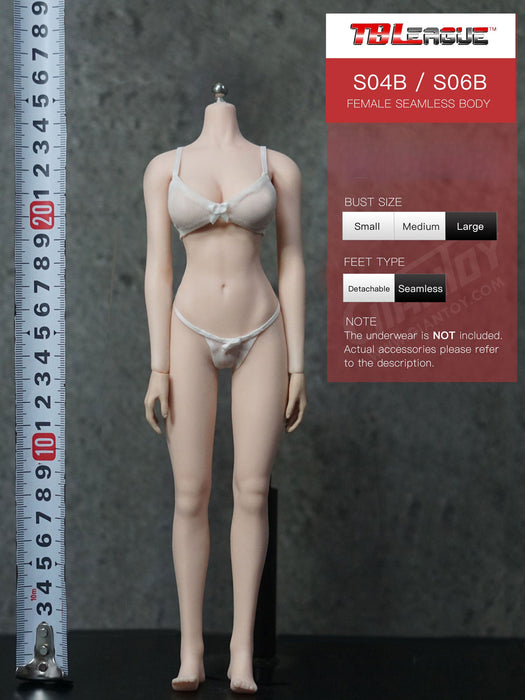 In-stock 1/6 TBLeague Phicen Standard S04B S06B Large Bust Seamless Female Body (Censored)