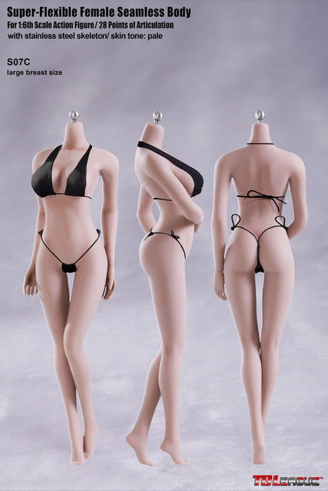 In-stock 1/6 TBLeague Phicen Standard S07C S09C Large Bust Seamless Body (Censored)