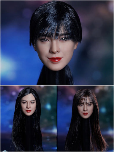 In-stock 1/6 SUPER DUCK SDH029 Asian Female Head Sculpt H#Suntan